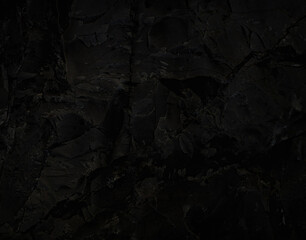 Obraz na płótnie Canvas Dark marble. Black texture. Stone background. Rock texture. Rock surface with cracks. Rock pile. Paint spots wall. Grunge Rough structure. Abstract texture.