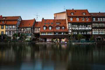 Fototapeta premium The former fishermen's district in Bamberg's Island City is known as Little Venice (Kleinvenedig) Bamberg, Baviera - Germany