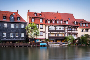 The former fishermen's district in Bamberg's Island City is known as Little Venice (Kleinvenedig) Bamberg, Baviera - Germany