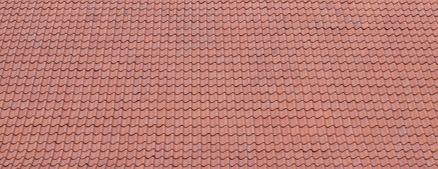 texture of red roof tiles 

