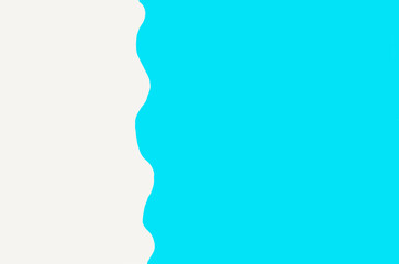 A backdrop made of a sandy beige and blue backgrounds. Design for travel agency advertisement or banner.