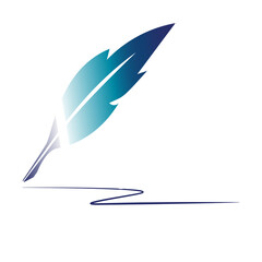 niebieskie logo copywriter