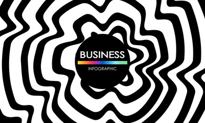 Business infographic. Presentation with elements of graph, diagram with steps, processes. Vector template diagram for creative business concept, banner, workflow layout