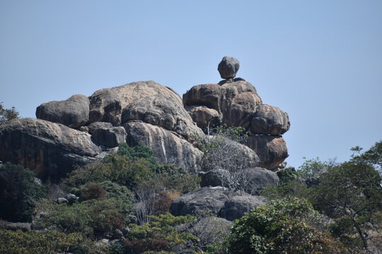 Spectacular rock formation in Jos Nigeria 