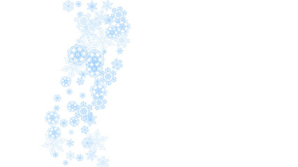 Christmas and New Year snowflakes