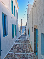 Plaka village in Milos island Greece