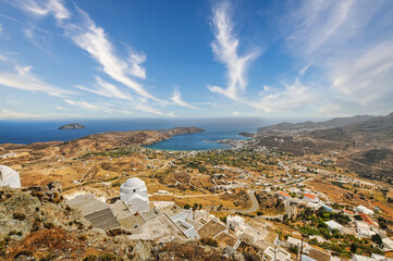 Chora village in Serifos island Greece