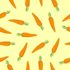 carrot fresh food vegetables pattern seamless