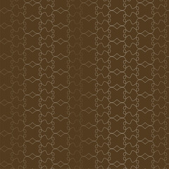 abstract background of white patterns on a brown background. Endless pattern.