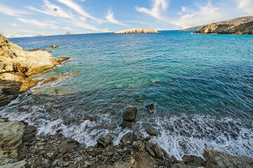 Vitsentzou beach in Folegandros, Greece