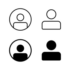 User Icons vector. person sign and symbol. people icon.
