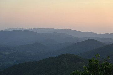 Fototapeta na wymiar Mountains after Sunset