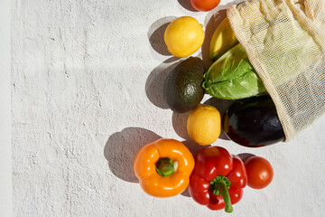 Full box of groceries