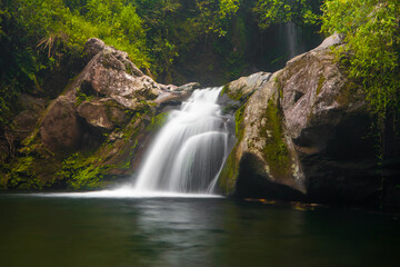 waterfall in the jungle