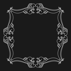 Decorative vintage frame design. - Vector.