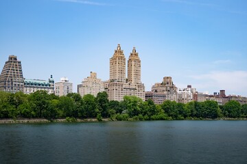 Fototapeta na wymiar View of Central Park in a sunny day in New York City.