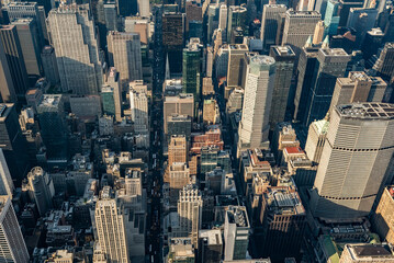 Fototapeta premium The midtown of New York City USA during the sunset