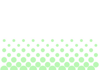 炭酸ジュースをイメージしたサイズの変わるドット緑
