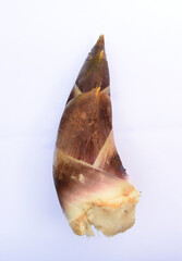 Thai Bamboo Shoot on white background