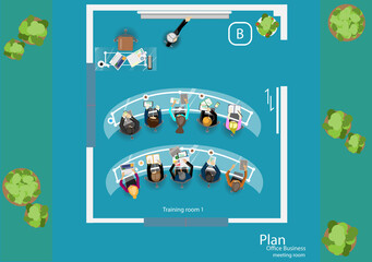 Fototapeta premium Illustration business.design modern idea and concept think creativity. for Social network,success,plan,think,search,analyze,communicate, futuristic idea innovation technology.