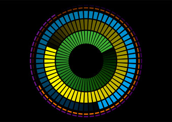 デジタルメーター　サークル