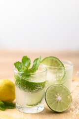 Cold lime soda, Tropical summer drink