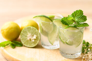 Cold lime soda, Tropical summer drink