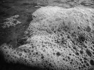 Bubbles on the beach