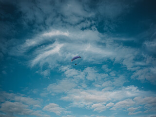 Paraglider in the sky