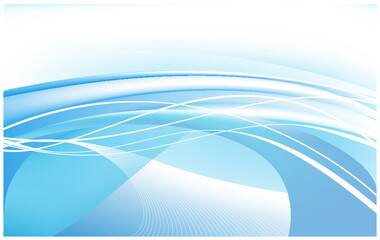 cool_blue_abstract_backgrounds　爽やかな青系の波ラインの背景イラスト