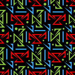 Geometric pattern background. Abstract Bauhaus geometric pattern background. Design for wall decoration, postcard, poster, brochure, shirt, etc