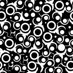 Black Seamless Pattern Background. Design for wall decoration, postcard, poster, brochure, shirt, etc