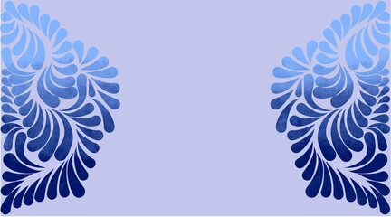 diseño tradicional de talavera en azul y colores