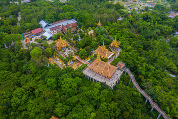 view of Ta Pa pagoda in Ta Pa hill, Tri Ton town, one of the most famous Khmer pagodas in An Giang...