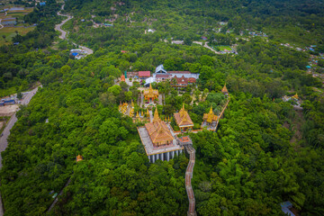 view of Ta Pa pagoda in Ta Pa hill, Tri Ton town, one of the most famous Khmer pagodas in An Giang...