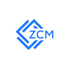 ZCM technology letter logo design on white  background. ZCM creative initials technology letter logo concept. ZCM technology letter design.
