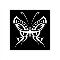 Obraz na płótnie Canvas Tattoo Butterfly Design