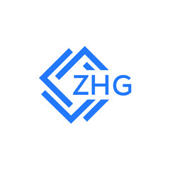 ZHG letter logo design on white background. ZHG  creative initials letter logo concept. ZHG letter design.