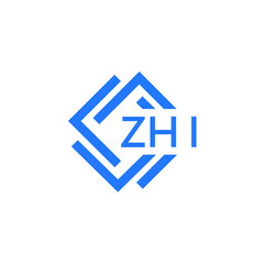 ZHI letter logo design on white background. ZHI creative   initials letter logo concept. ZHI letter design.