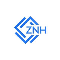 ZNH letter logo design on white background. ZNH  creative initials letter logo concept. ZNH letter design.
