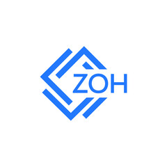 Fototapeta premium ZOH letter logo design on white background. ZOH creative initials letter logo concept. ZOH letter design. 