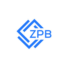 ZPB letter logo design on white background. ZPB  creative initials letter logo concept. ZPB letter design.
