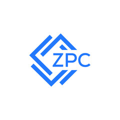 ZPC letter logo design on white background. ZPC  creative initials letter logo concept. ZPC letter design.
