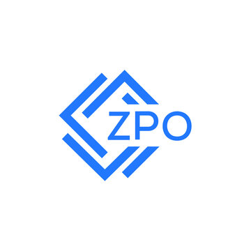 ZPO letter logo design on white background. ZPO  creative initials letter logo concept. ZPO letter design.