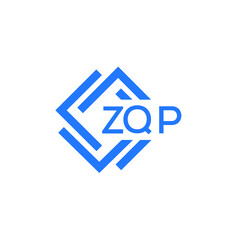 Obraz premium ZQP letter logo design on white background. ZQP creative initials letter logo concept. ZQP letter design.