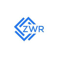 ZWR letter logo design on white background. ZWR  creative initials letter logo concept. ZWR letter design.