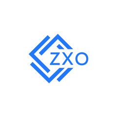 ZXO letter logo design on white background. ZXO  creative initials letter logo concept. ZXO letter design.