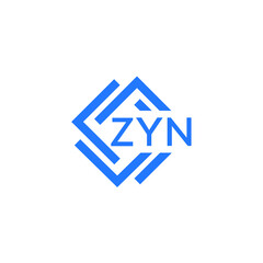 ZYN letter logo design on white background. ZYN  creative initials letter logo concept. ZYN letter design.