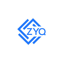 ZYQ letter logo design on white background. ZYQ  creative initials letter logo concept. ZYQ letter design.