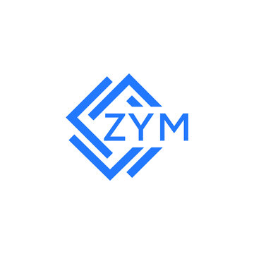 ZYM letter logo design on white background. ZYM  creative initials letter logo concept. ZYM letter design.